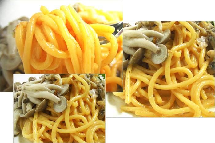 ウニとシメジのスパゲッティセット